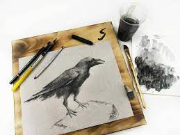 Нарисовать ворона