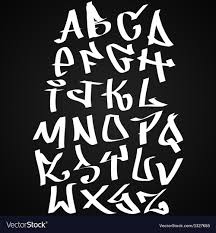 graffiti font alphabet abc letters