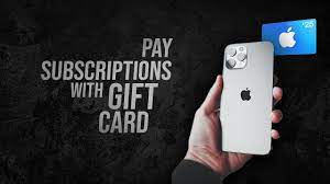 how to pay subscription with apple gift