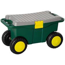 Outsunny Plastic Tool Box With Wheels