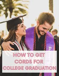 how to get cords for college graduation