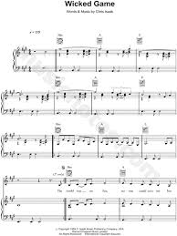 Despite being released as a single in 1989, it did not become a hit until it was later featured in the david lynch film wild at heart (1990). Chris Isaak Wicked Game Sheet Music In F Minor Transposable Download Print Sku Mn0126258
