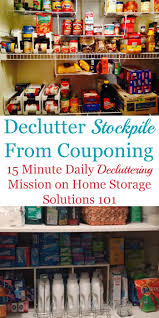 declutter your stockpile from couponing