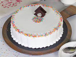 The result is wonderful baked in a round cake pan and simply . Buy Cream N Colourful Sprinkles Vanilla Cake Sprinkled Adventure