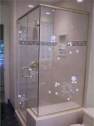 etched glass vinyl shower doors bubbles