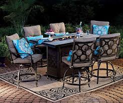 Dining Set With Fire Pit
