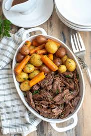 On christmas, we try to have a meal that we wouldn't have other days of the standing prime rib roast is a classic christmas favorite and makes a striking centerpiece on the holiday table. Instant Pot Pot Roast With Carrots And Potatoes Valerie S Kitchen