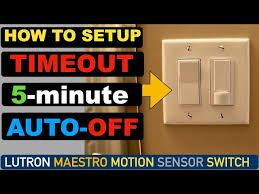 Lutron Motion Sensor Switch Timeout 5