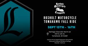 rosholt motorcycle tomahawk fall ride