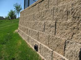 retaining wall be leaning or tilted