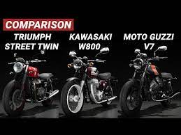 vs kawasaki w800 vs moto guzzi v7 ii