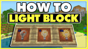 How To Use The Light Block In Minecraft Bedrock Minecraft Pe