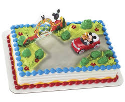 Mickey Mouse Pluto Car Decoset Cake Sku 17002c