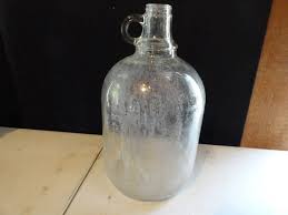 vintage 1940s 1 gallon clear glass jug