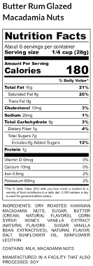 5 5oz can er rum glazed nutritional