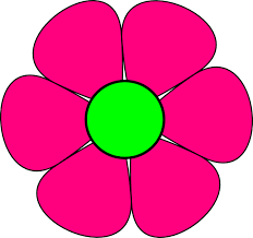 Clipart pink flowers free clipart images - Clipartix