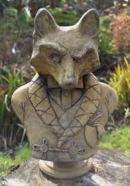 Lord Reynard Fox Garden Ornament Bust