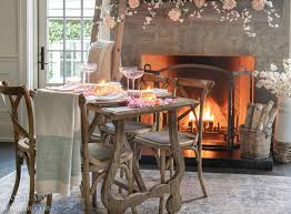 romantic fireside valentine s day table