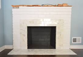 Fireplace Makeover Tiling The Mantel