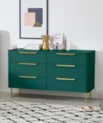 Maybe you would like to learn more about one of these? Ebro Wide Chest Of Drawers Peacock Green Made Com