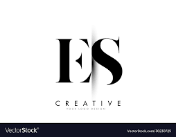 es e s letter logo with creative shadow