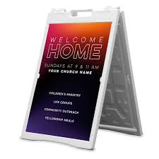welcome home banner church banners