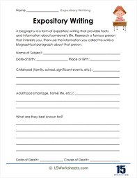 expository writing worksheets