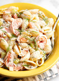 easy seafood pasta salad pinch and swirl