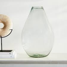 pure glass vase raindrop clear extra