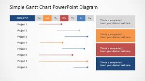 Simple Gantt Chart Powerpoint Diagram Ohi Calendar Gantt