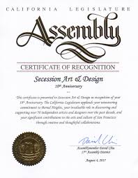california honors secession art