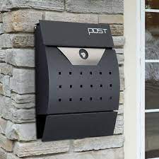 lockable mail box post letter wall