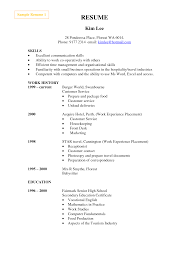 Babysitting Work Experience Resume Study Email Template