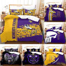 Minnesota Vikings 3 Pieces Bedding Set