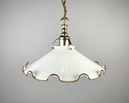 Long Vintage Ceiling Lamp With White