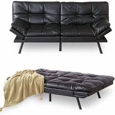 Modern Black Sofa Cum Beds Convertible