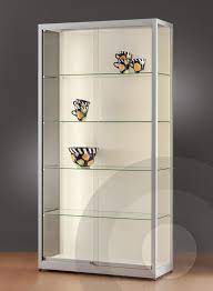 wall retail display cabinet with led