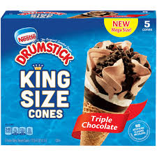 Classic cones, simply dipped, lil' drums, cookie dipped Save On Nestle Drumstick Ice Cream Cones Triple Chocolate King Size 5 Ct Order Online Delivery Giant