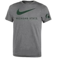Details About Boys Size 10 12 Nike Michigan State Spartans Legend Dri Fit Gray Tee Top Nwt