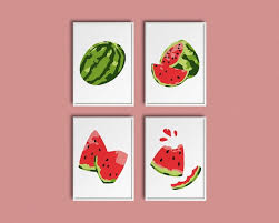 Mini Watermelon Paint By Number Kit