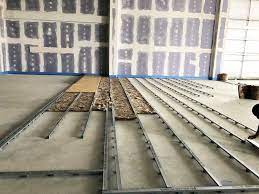 concrete floating floor system for