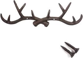 Deer Antlers Wall Mounted Coat Hooks
