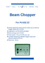 beam chopper for eq 22 35 specs