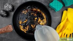 10 ways to clean a burnt pan wikihow