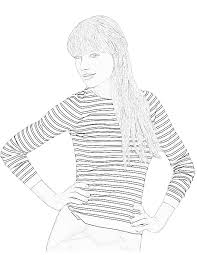 Enjoy our free coloring pages! Taylor Swift 123867 Celebrities Printable Coloring Pages