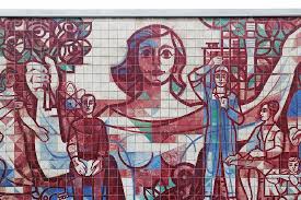 hd wallpaper socialist facade mosaic