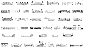 Sofas And Armchairs Elevation Dwg File