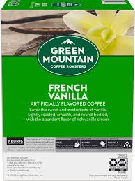 green mountain keurig hot coffee french vanilla k cup pods 24 pack 0 33 oz each