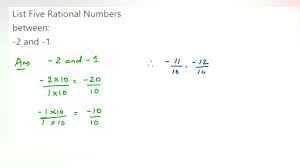 List five rational numbers between -2 and -1.|Rational Numbers Class 8 |  Axiom 1729 | NCERT - YouTube