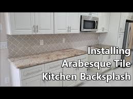 Installing Arabesque Tile Kitchen